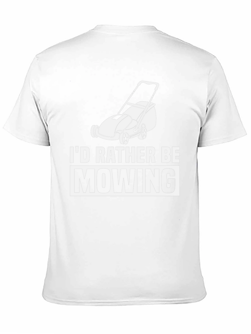 Id Rather Be Mowing Graphic Tee - Black