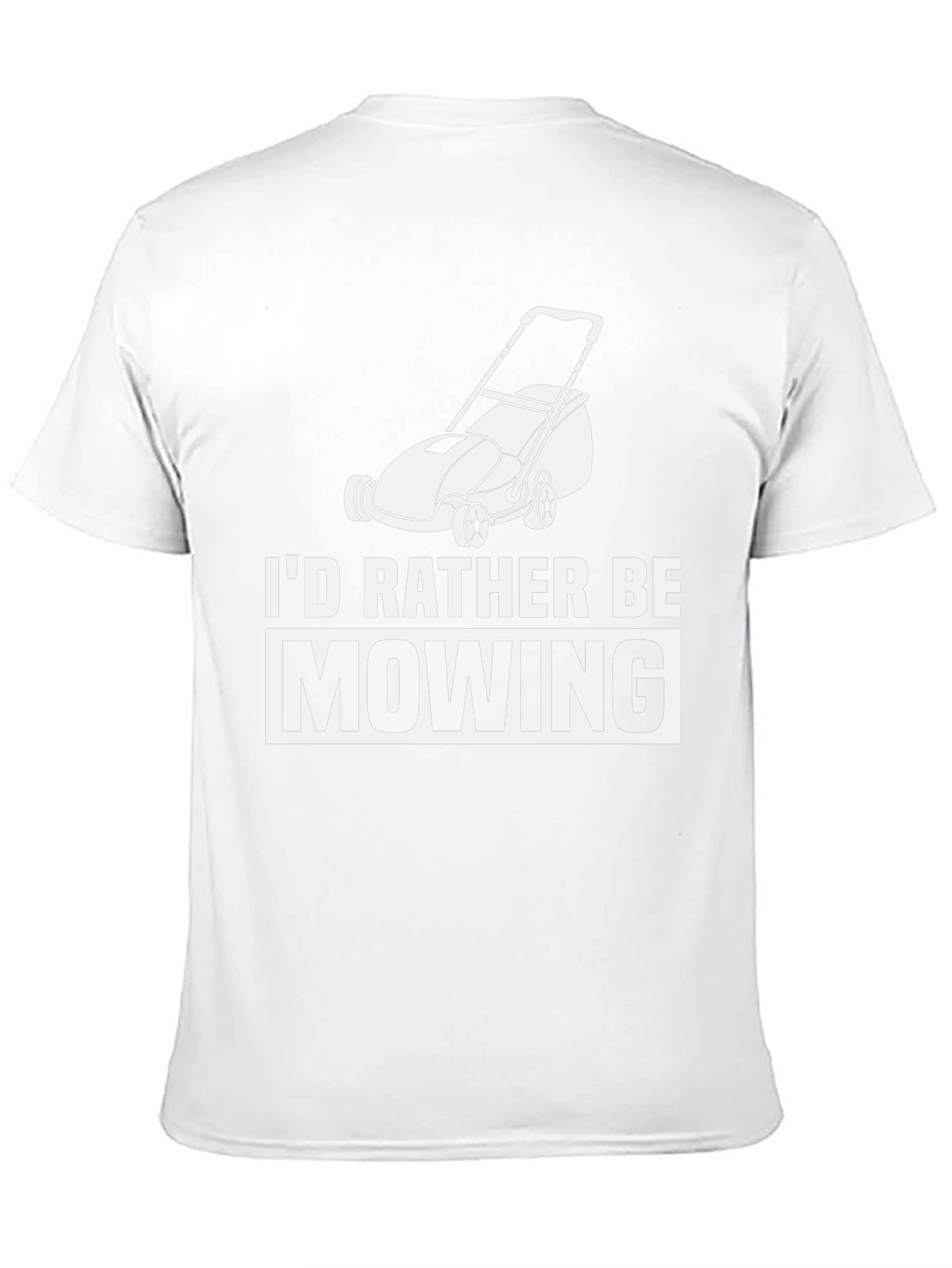 Id Rather Be Mowing Graphic Tee - Black