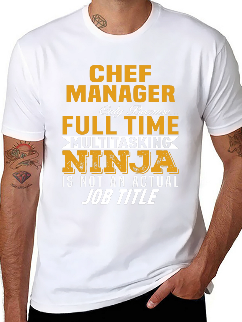Chef Manager T-Shirt - Full Time Ninja