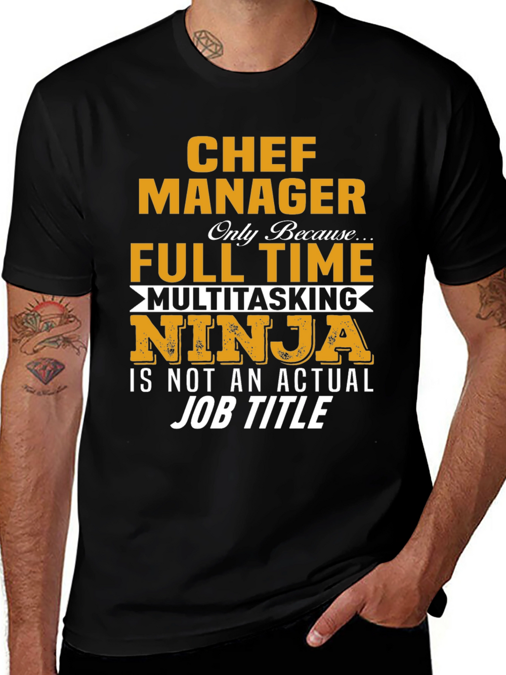 Chef Manager T-Shirt - Full Time Ninja