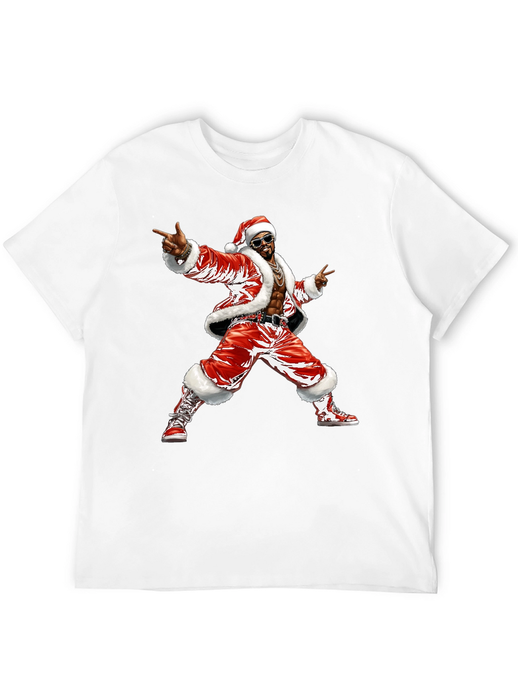 Santa Pimp T-Shirt Black