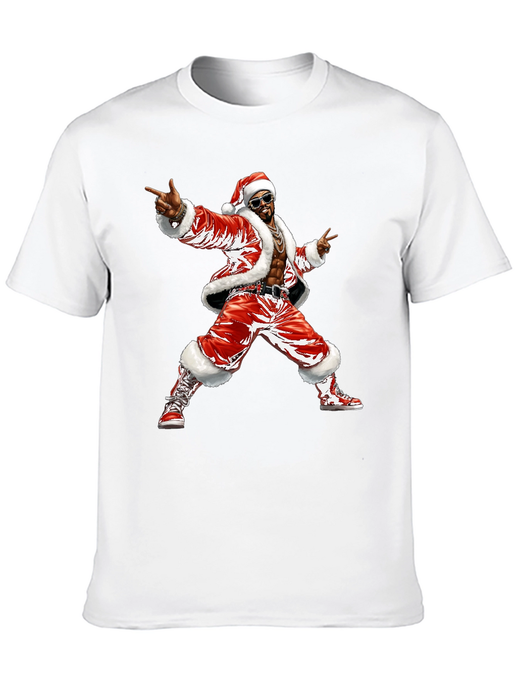 Santa Pimp T-Shirt Black