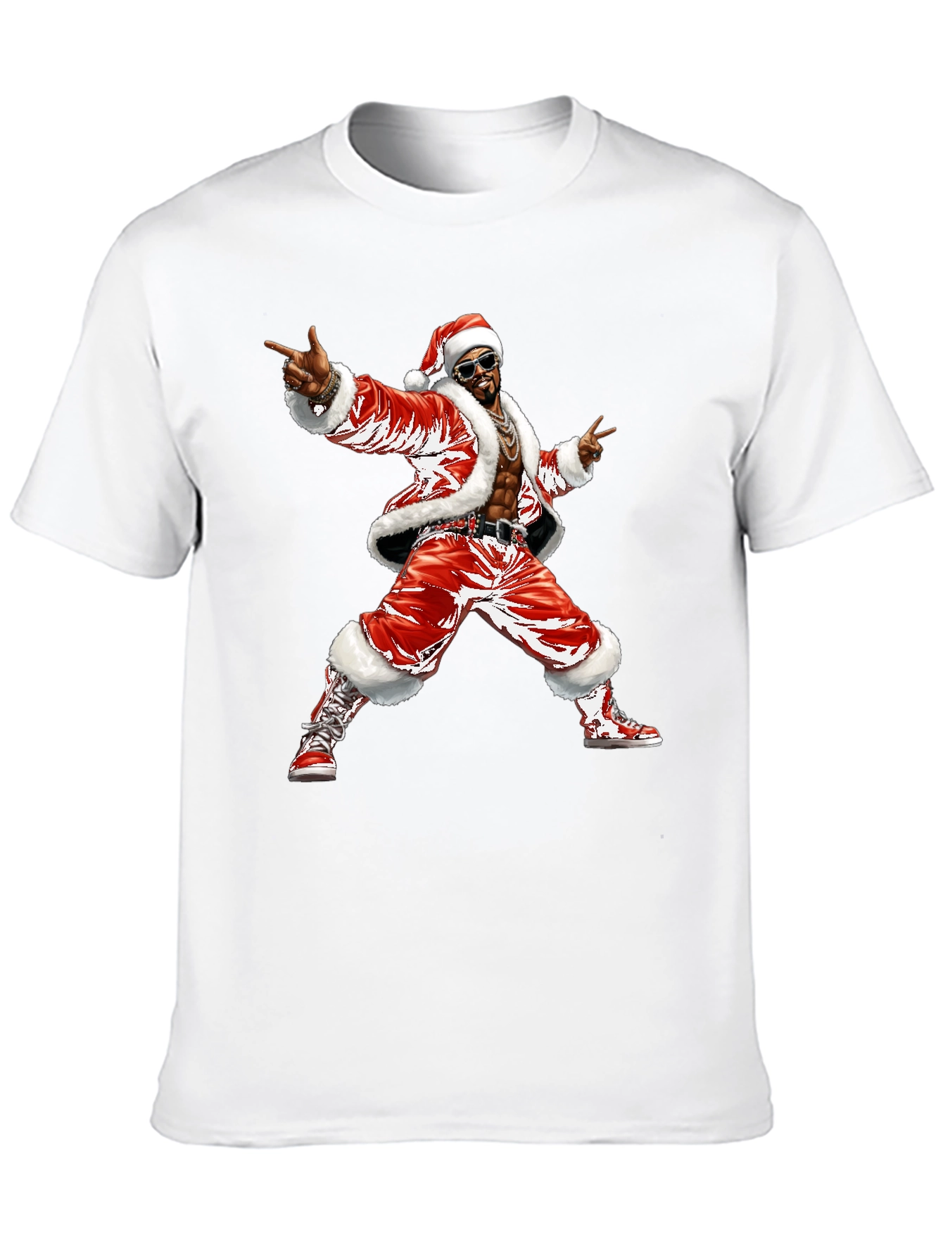 Santa Pimp T-Shirt Black