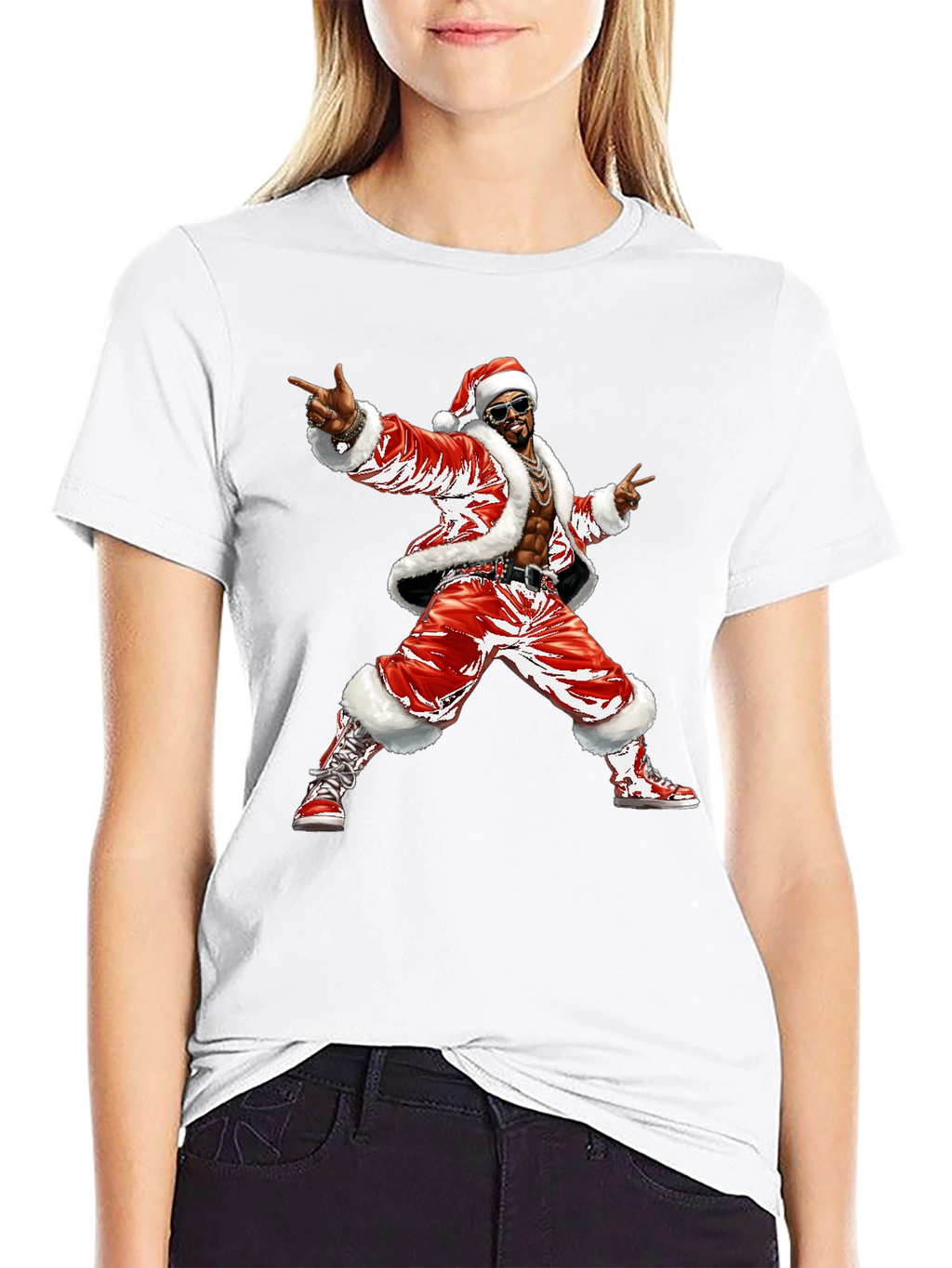 Santa Pimp T-Shirt Black