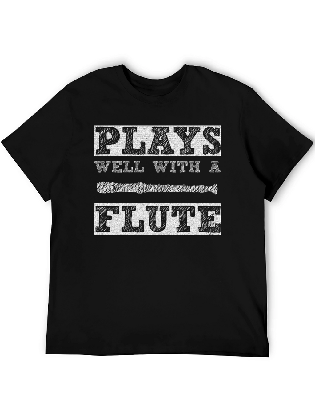 Plays Well With A Flute Graphic Tee