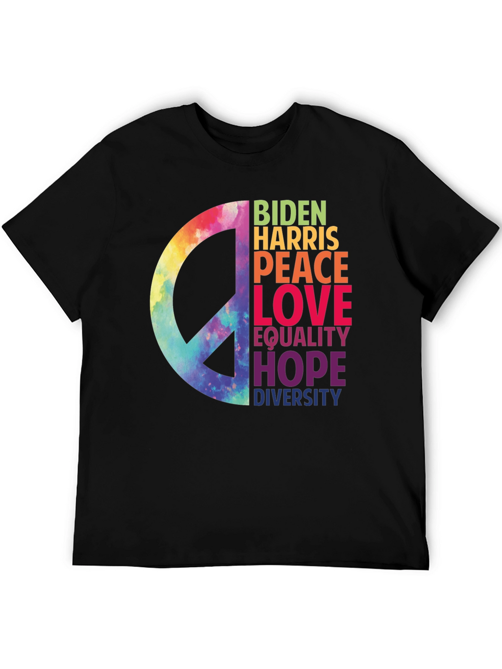 Biden Harris Peace Love Equality T-Shirt