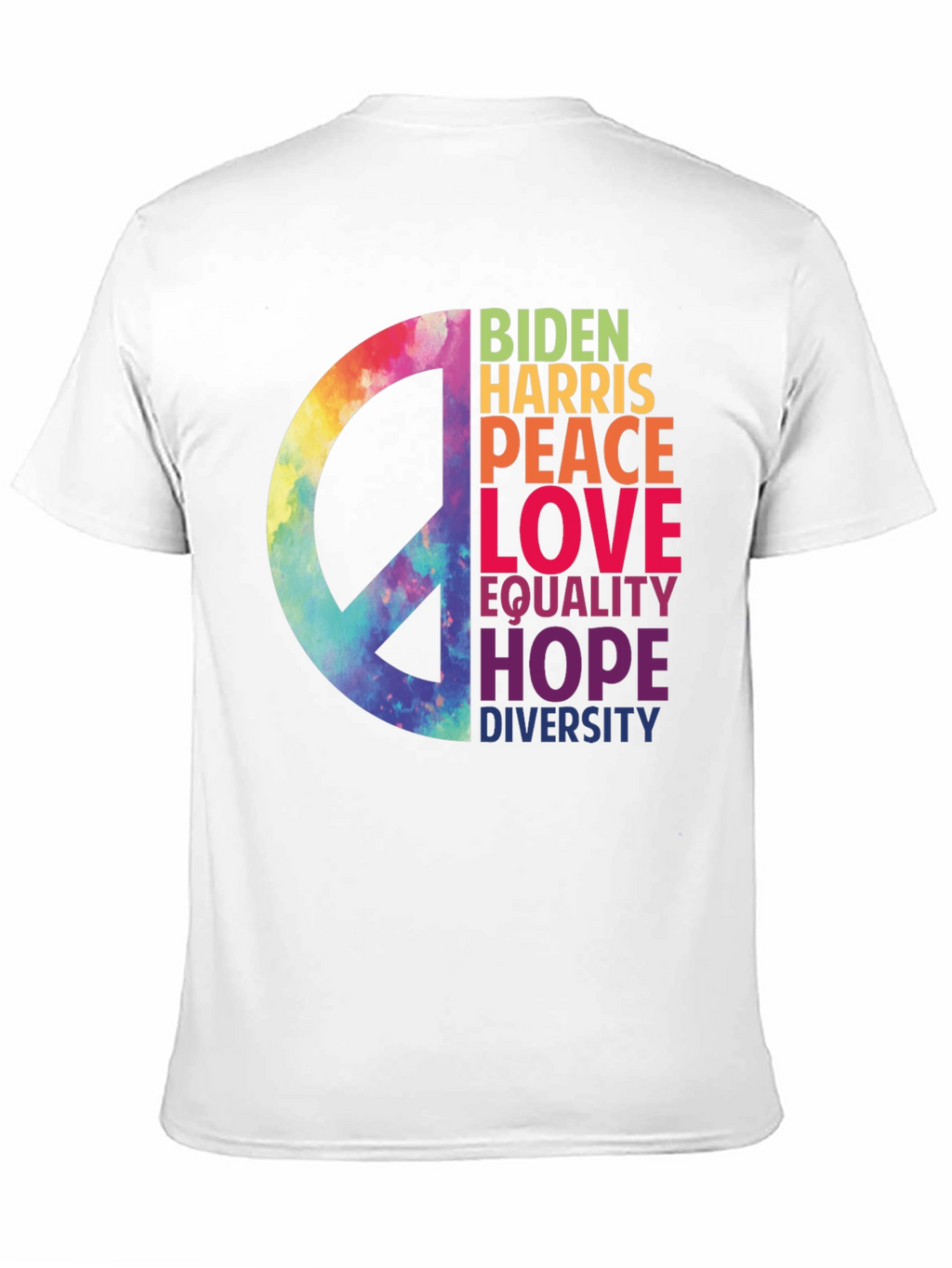 Biden Harris Peace Love Equality T-Shirt