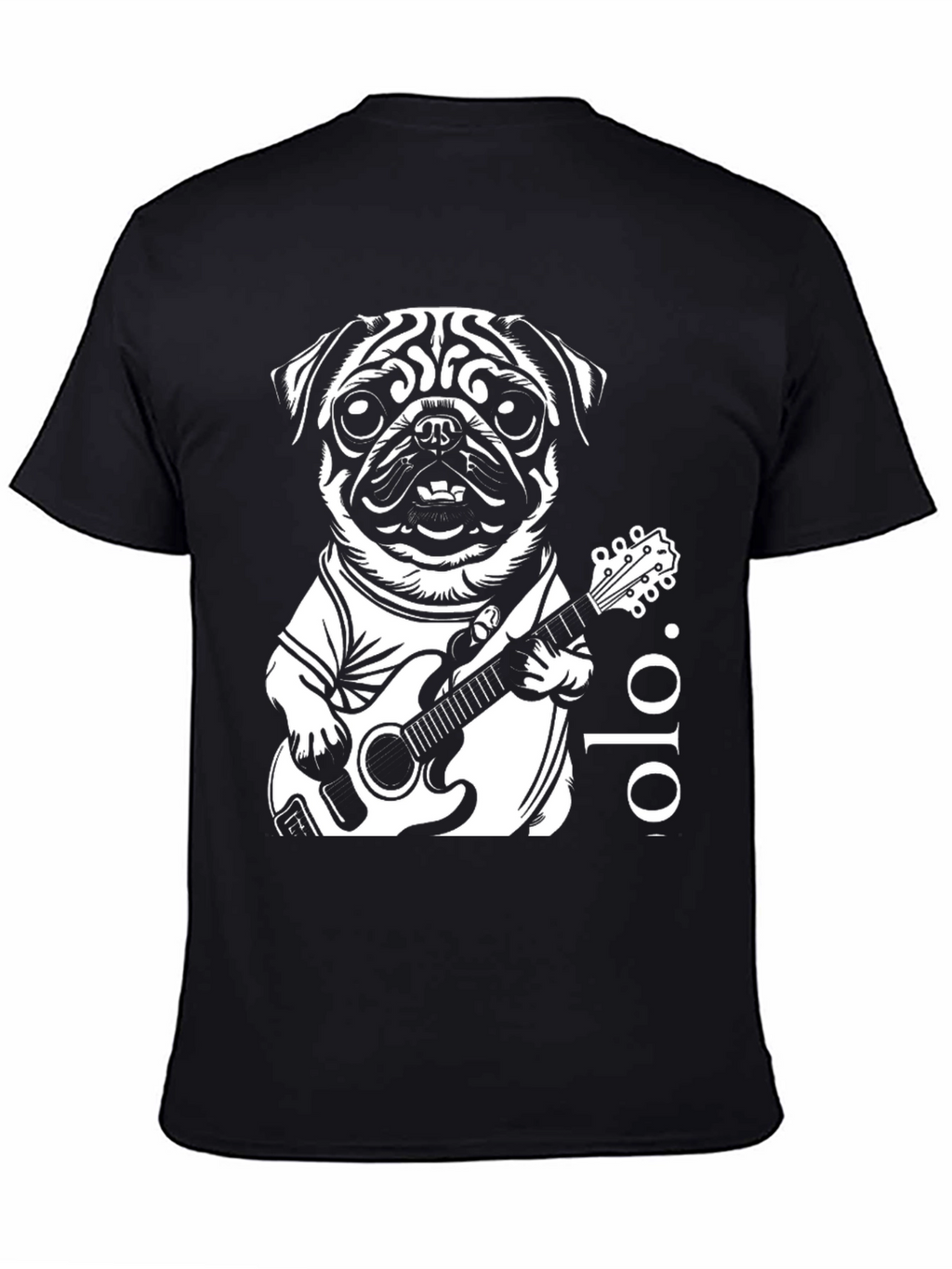 Pug Guitarist Graphic Tee