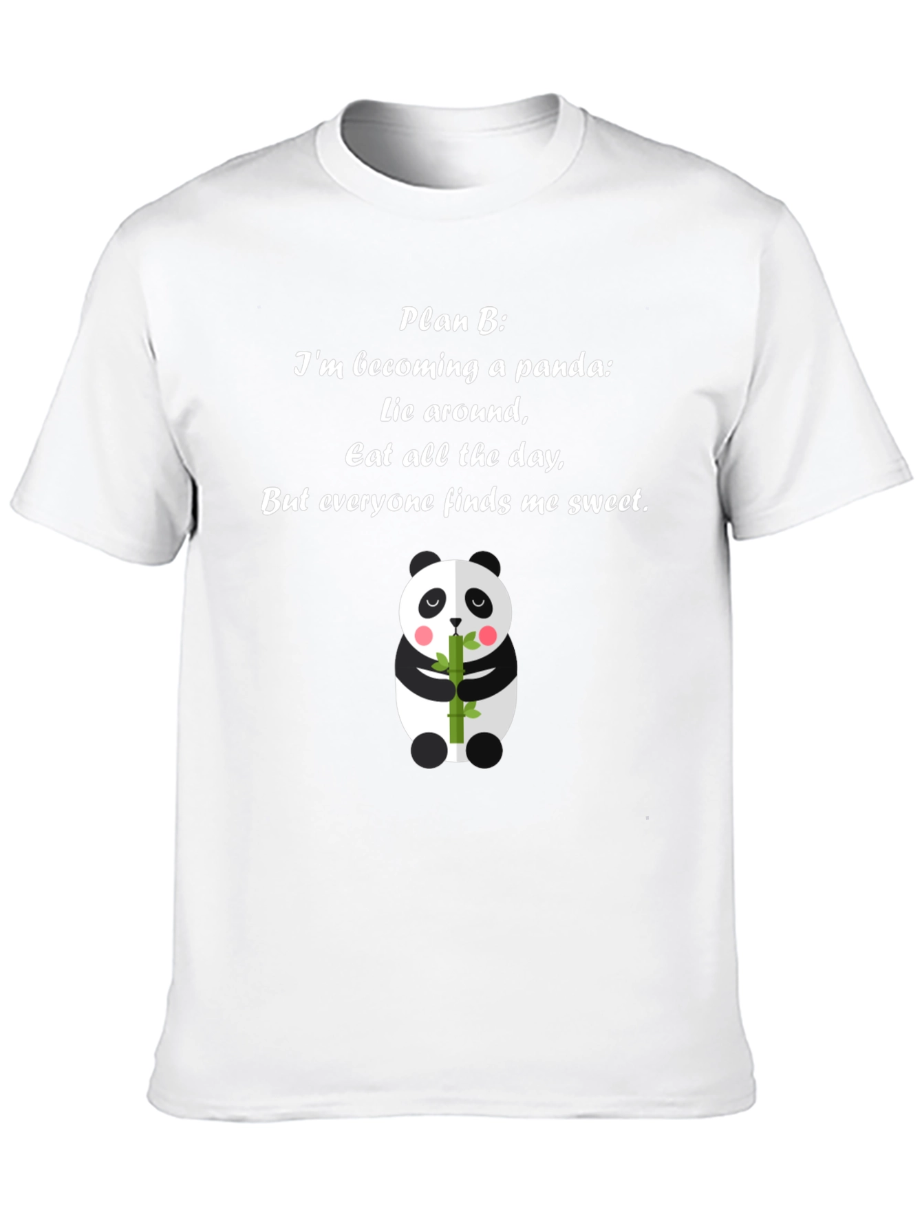 Panda Plan B T-Shirt - Cute Panda Bear Tee