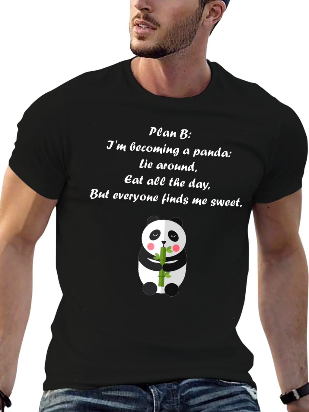 Panda Plan B T-Shirt - Cute Panda Bear Tee