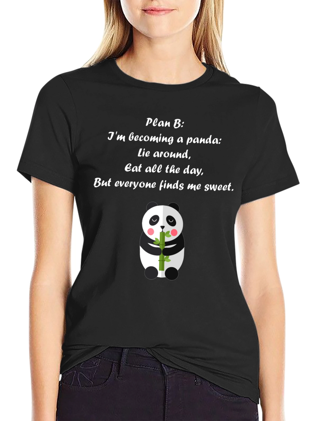 Panda Plan B T-Shirt - Cute Panda Bear Tee