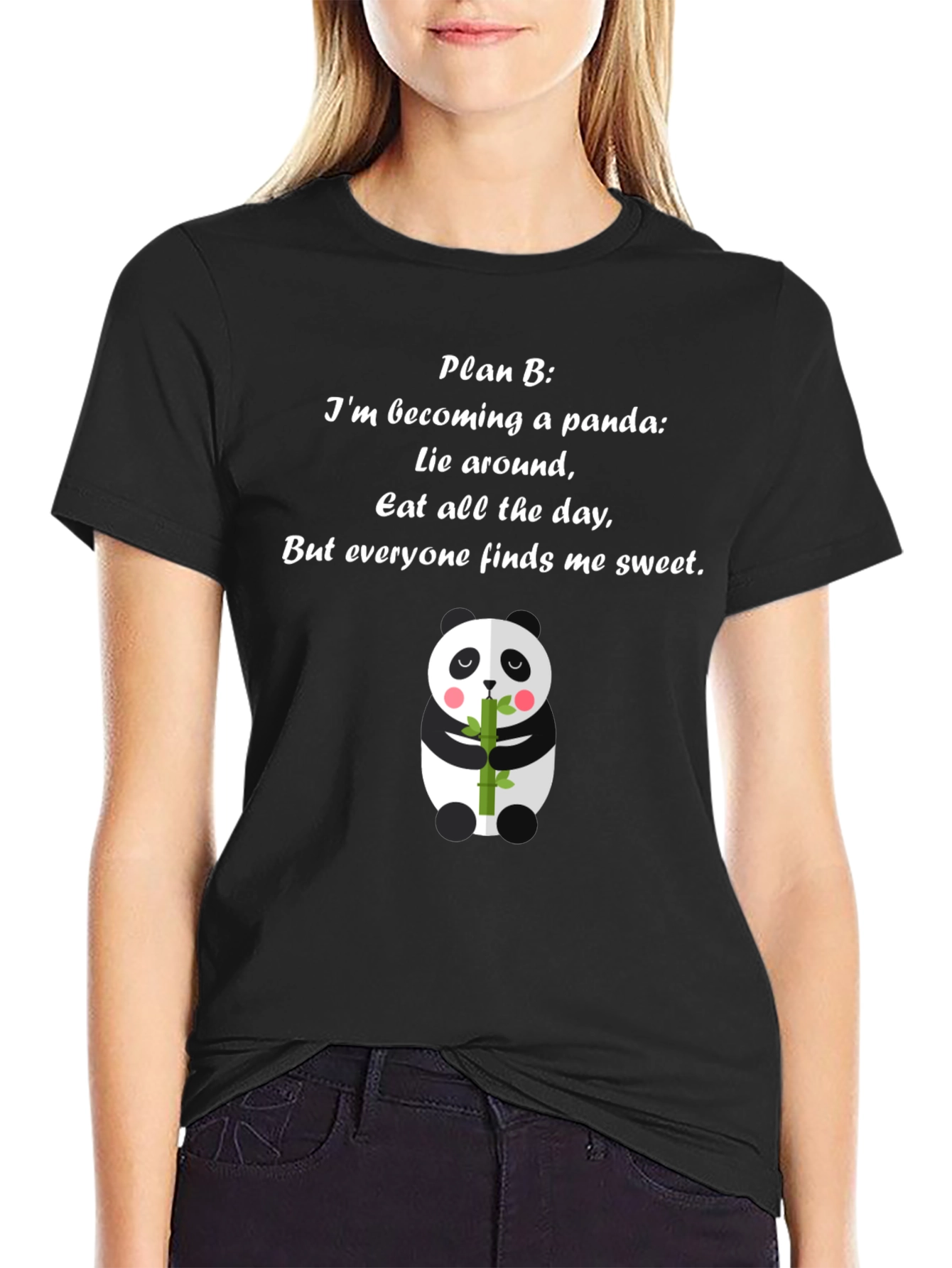 Panda Plan B T-Shirt - Cute Panda Bear Tee