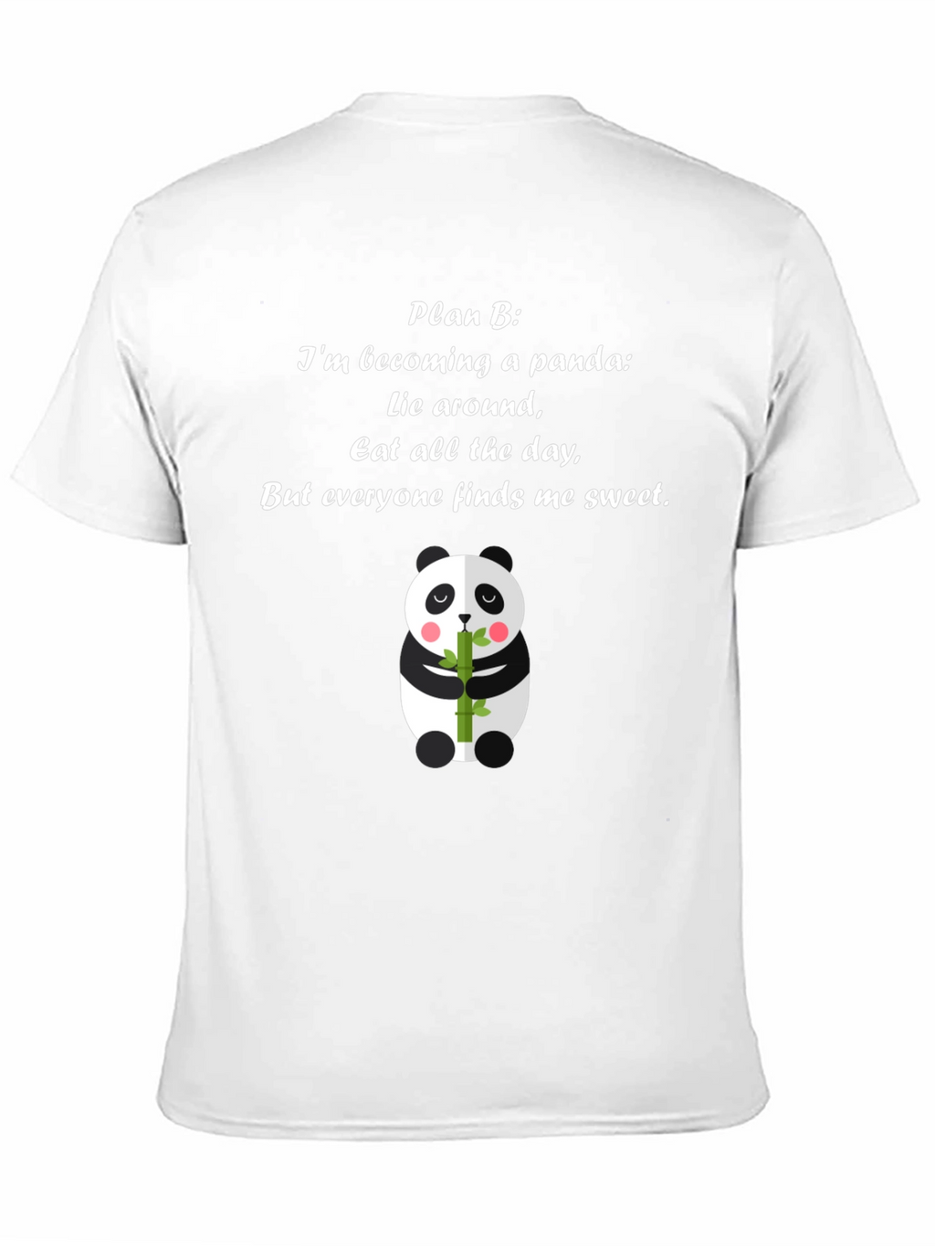 Panda Plan B T-Shirt - Cute Panda Bear Tee