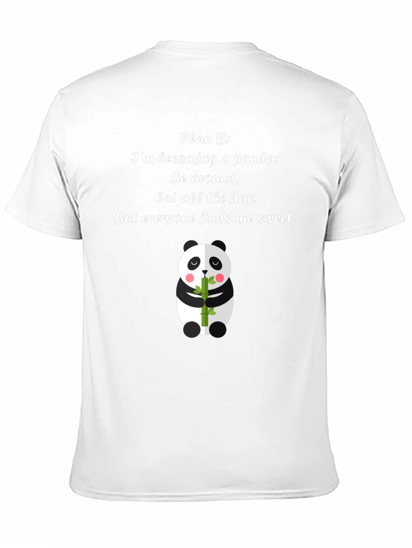 Panda Plan B T-Shirt - Cute Panda Bear Tee