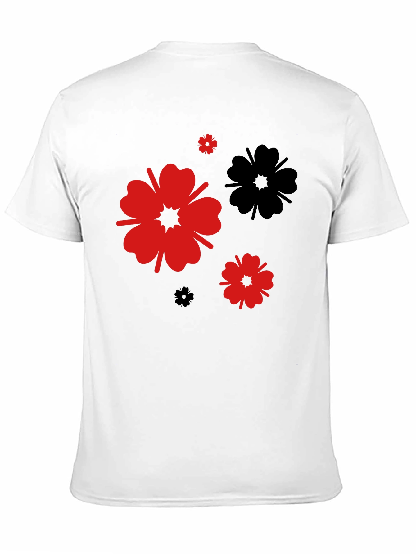 Black Floral Print T-Shirt