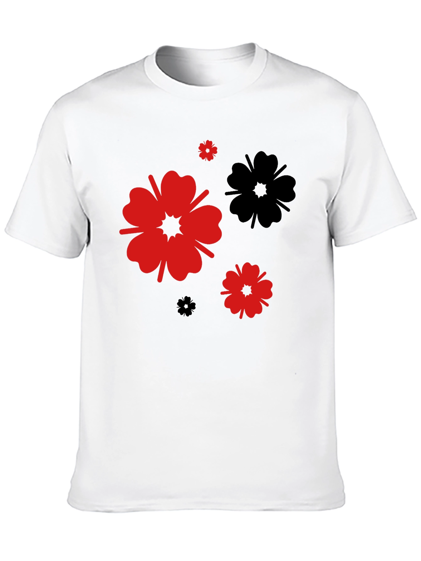 Black Floral Print T-Shirt