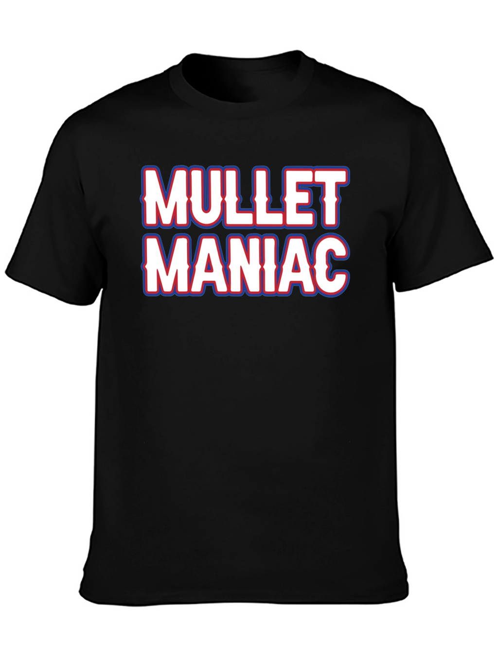Mullet Maniac Black T-Shirt