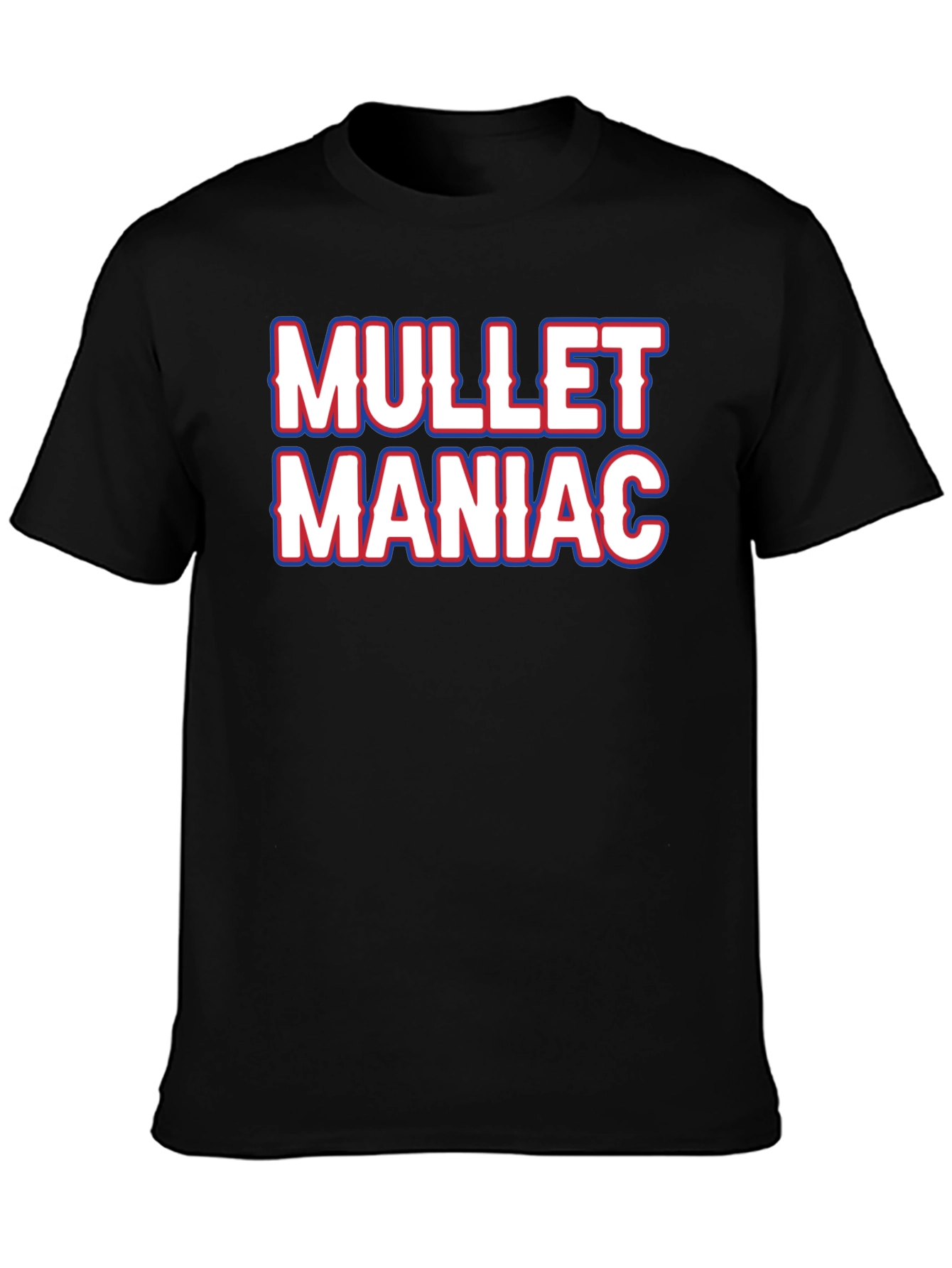 Mullet Maniac Black T-Shirt