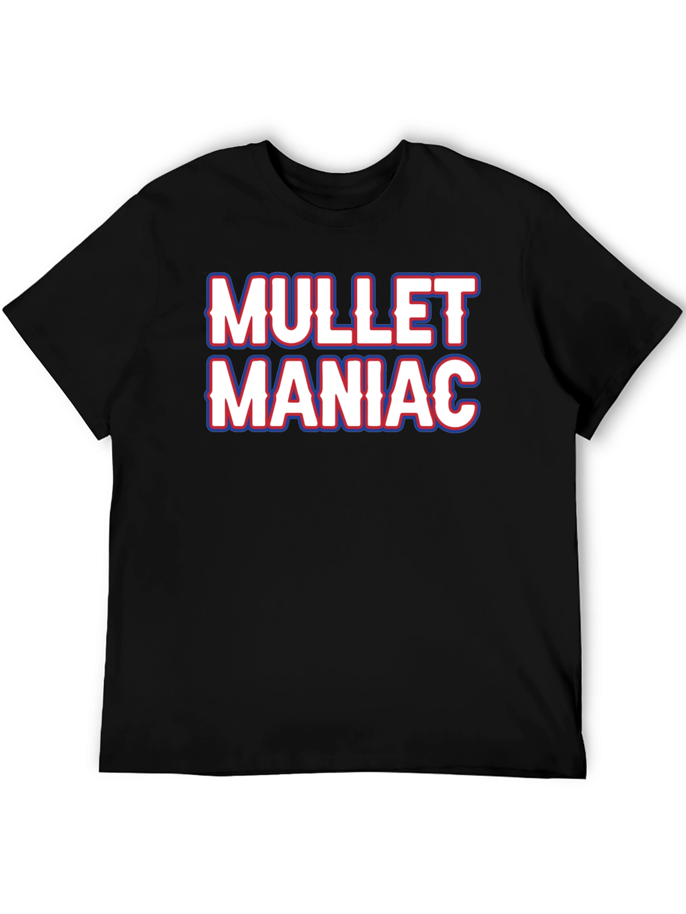 Mullet Maniac Black T-Shirt