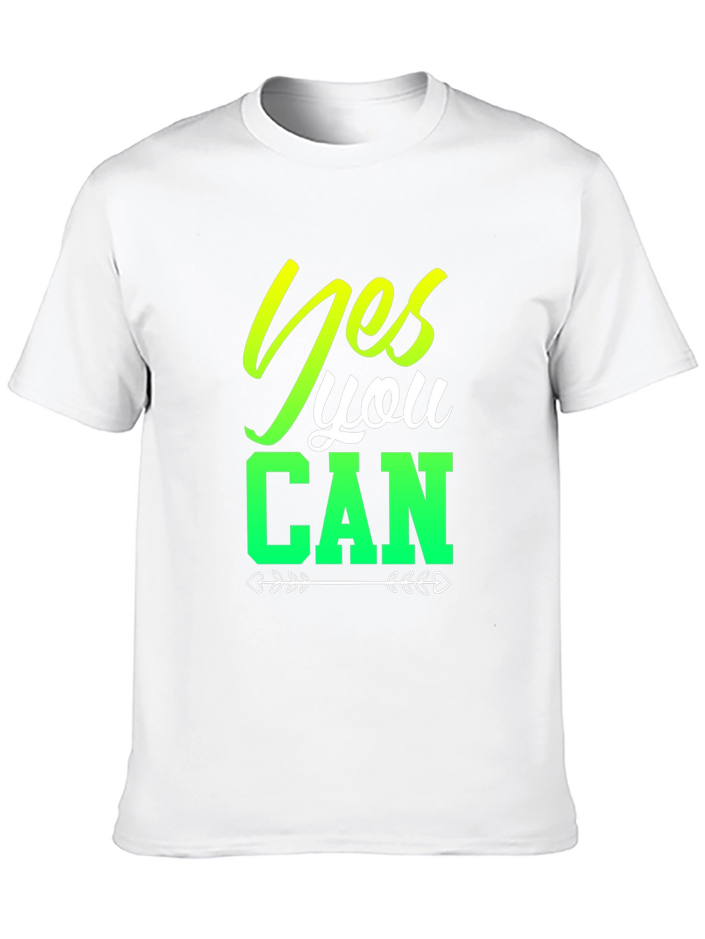 Yes You Can Black Graphic T-Shirt