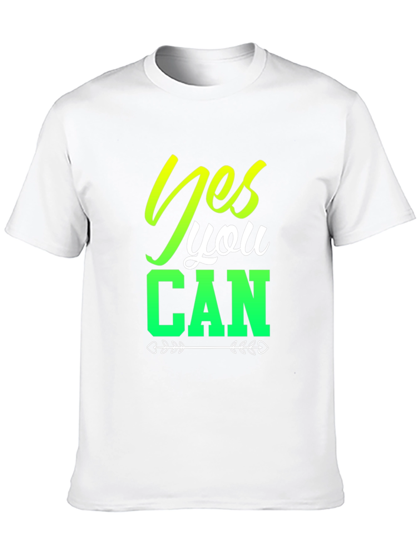 Yes You Can Black Graphic T-Shirt