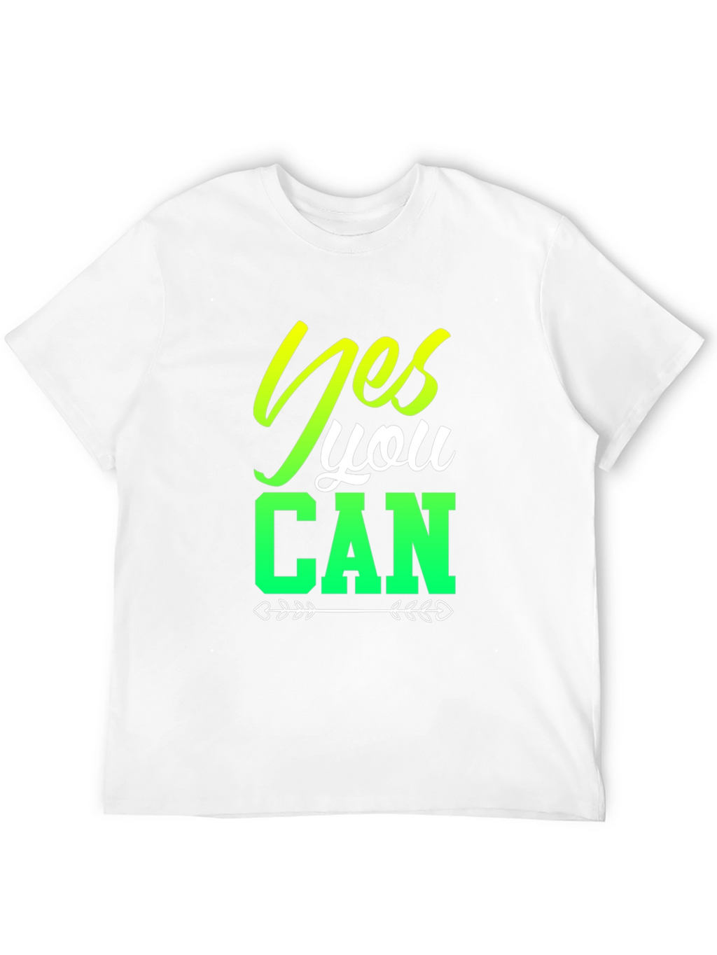 Yes You Can Black Graphic T-Shirt