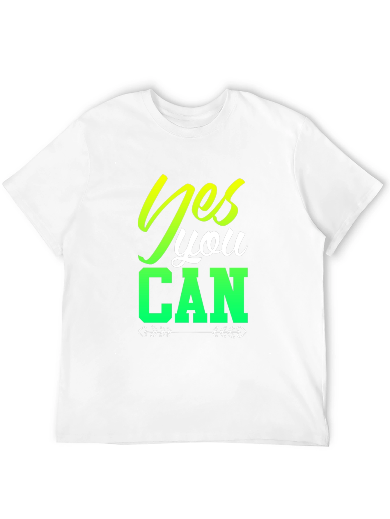 Yes You Can Black Graphic T-Shirt