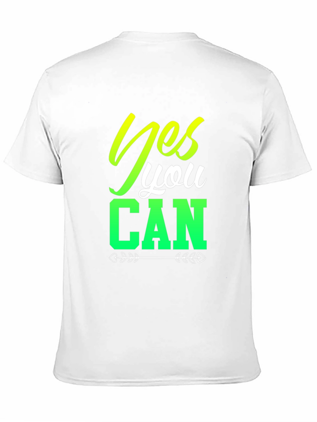 Yes You Can Black Graphic T-Shirt