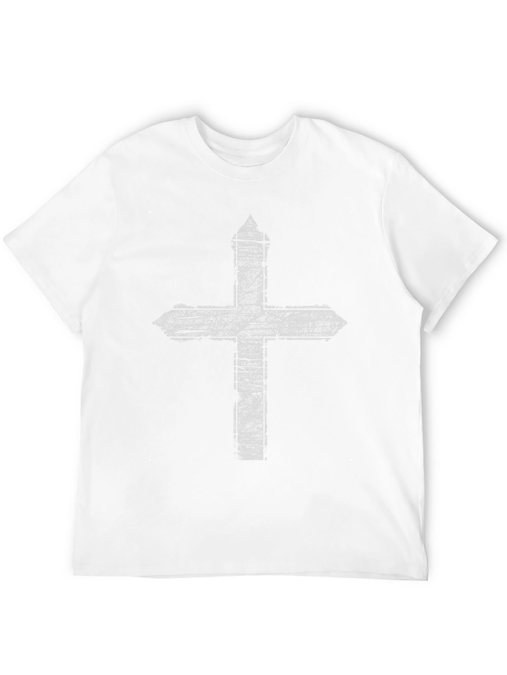 Distressed Cross Graphic Tee - Black