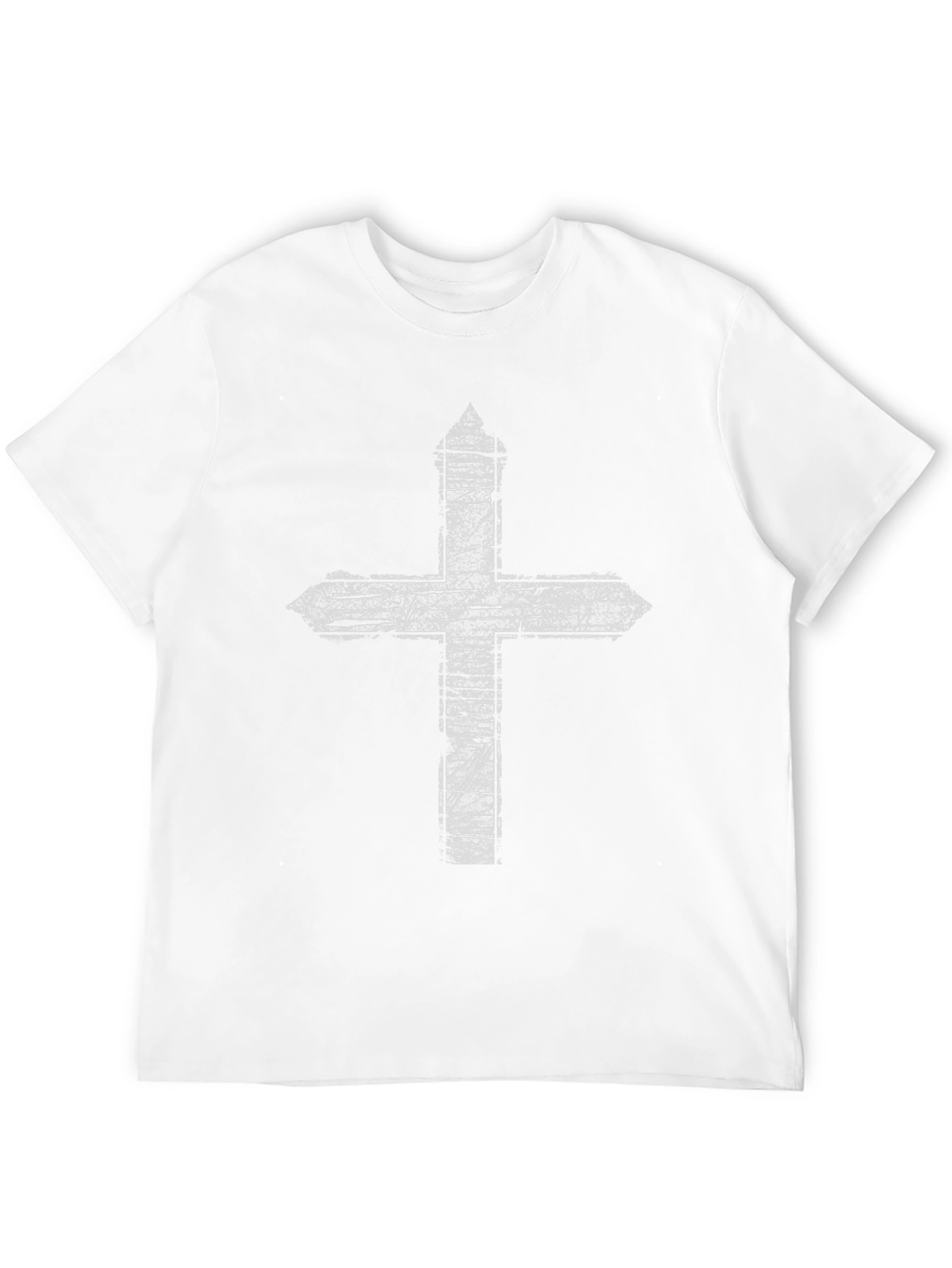 Distressed Cross Graphic Tee - Black