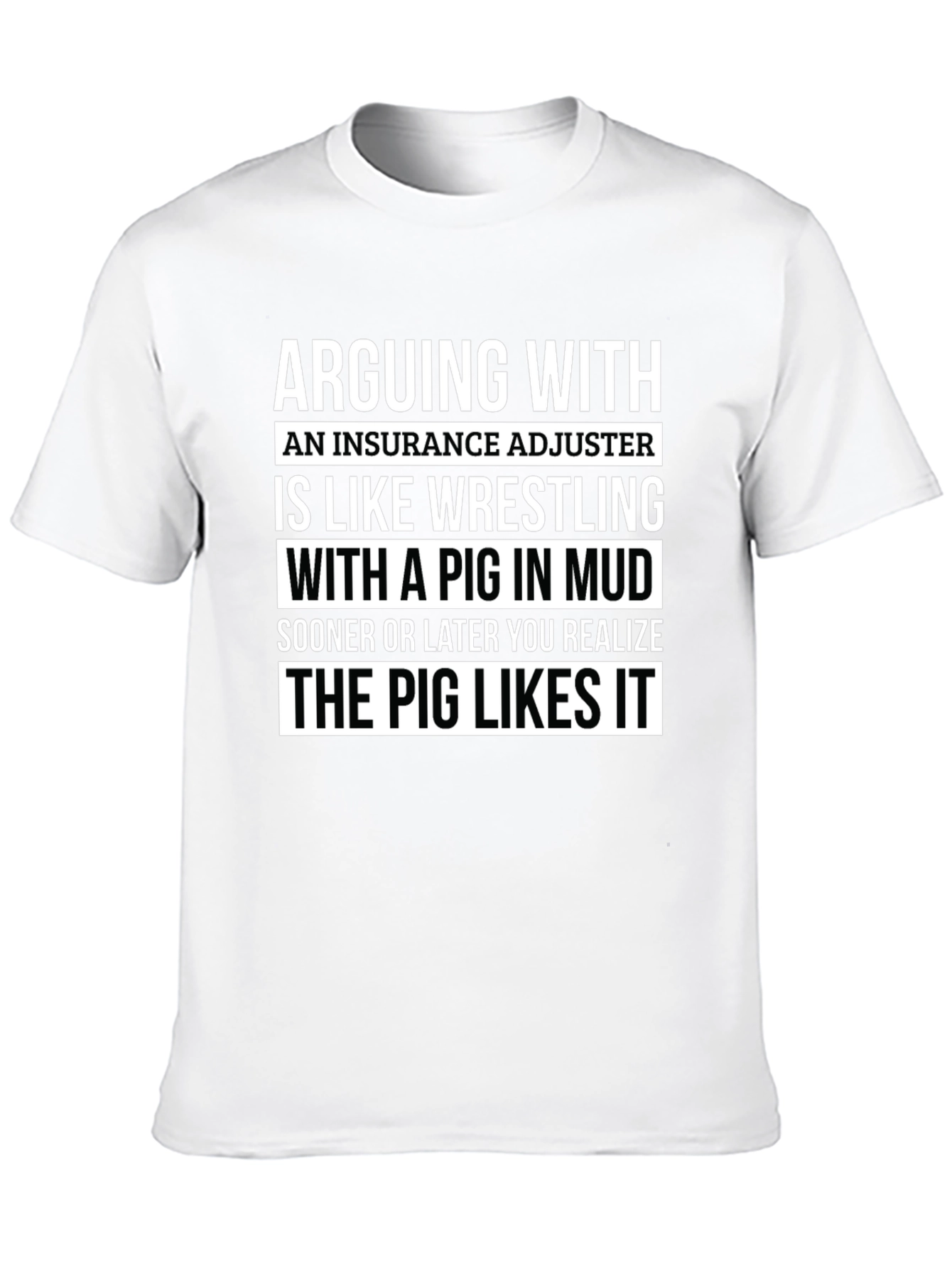 Insurance Adjuster Pig T-Shirt