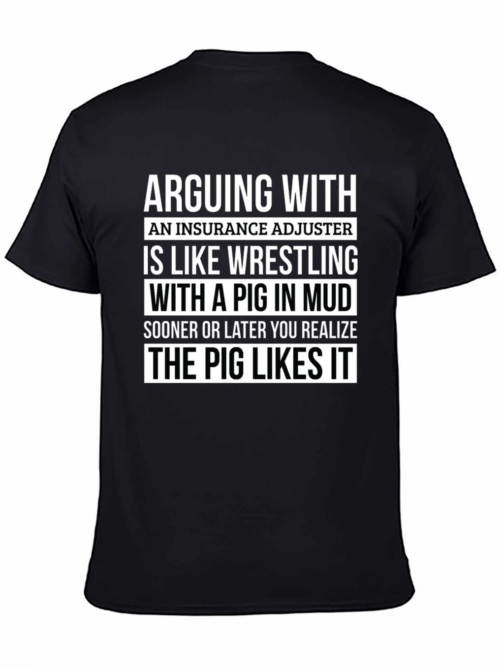 Insurance Adjuster Pig T-Shirt
