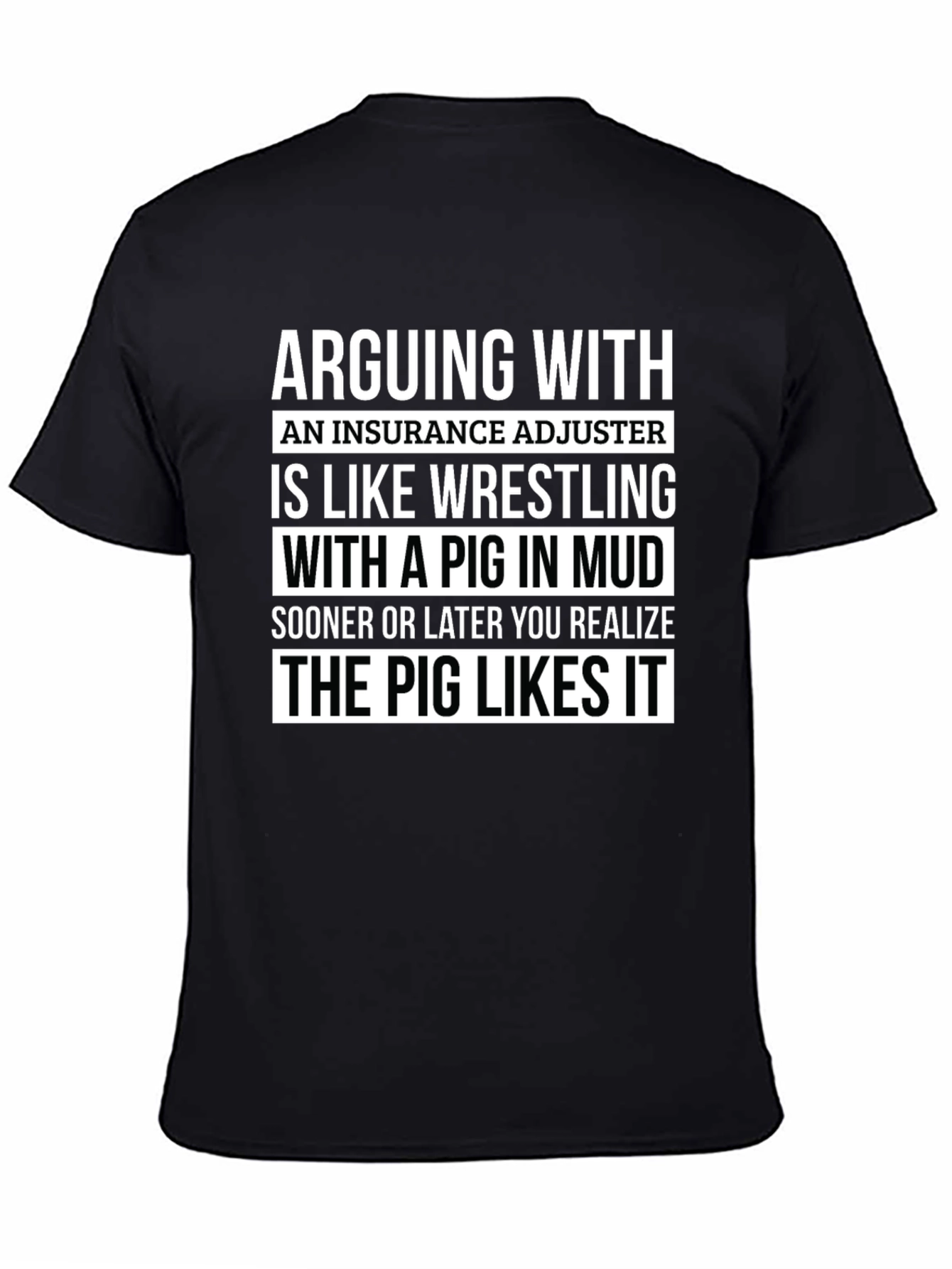 Insurance Adjuster Pig T-Shirt