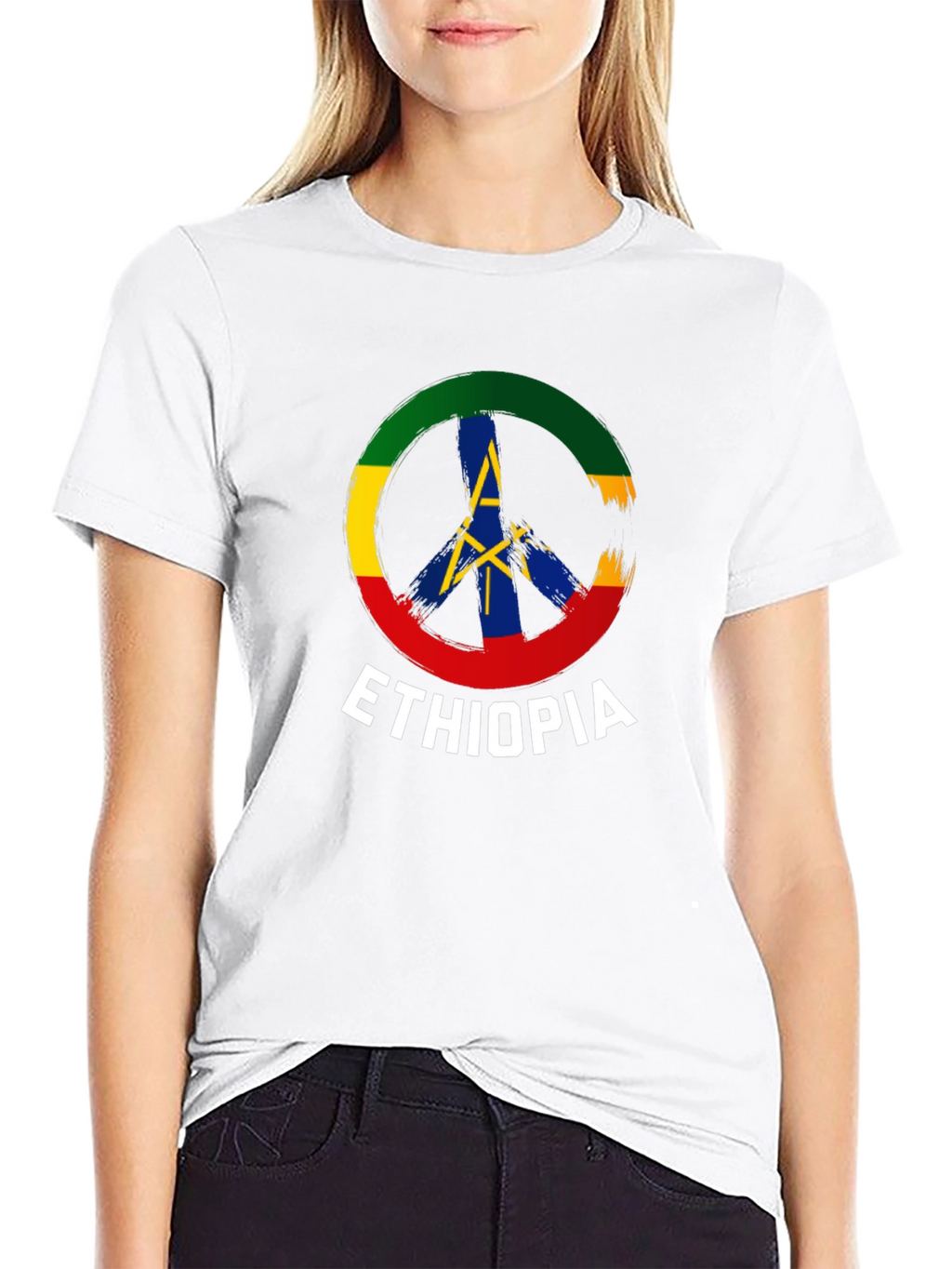 Ethiopia Peace Symbol T-Shirt