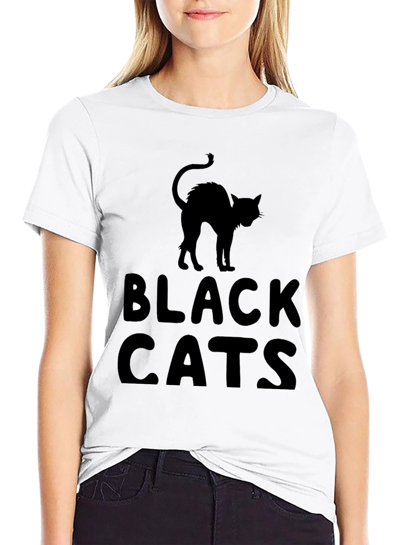 Black Cats T-Shirt - Spooky Season Apparel