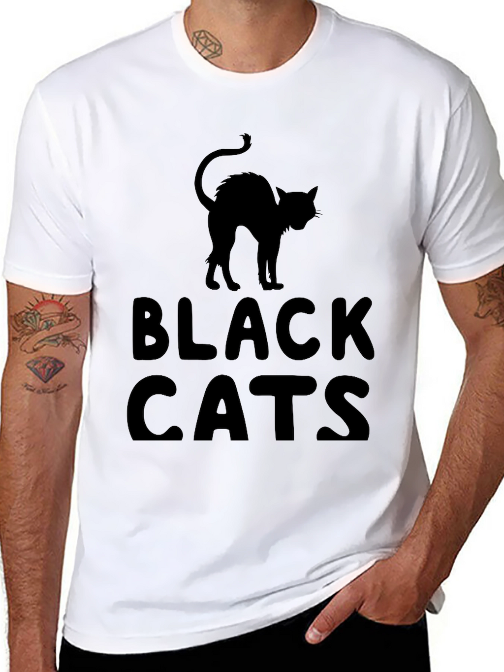 Black Cats T-Shirt - Spooky Season Apparel