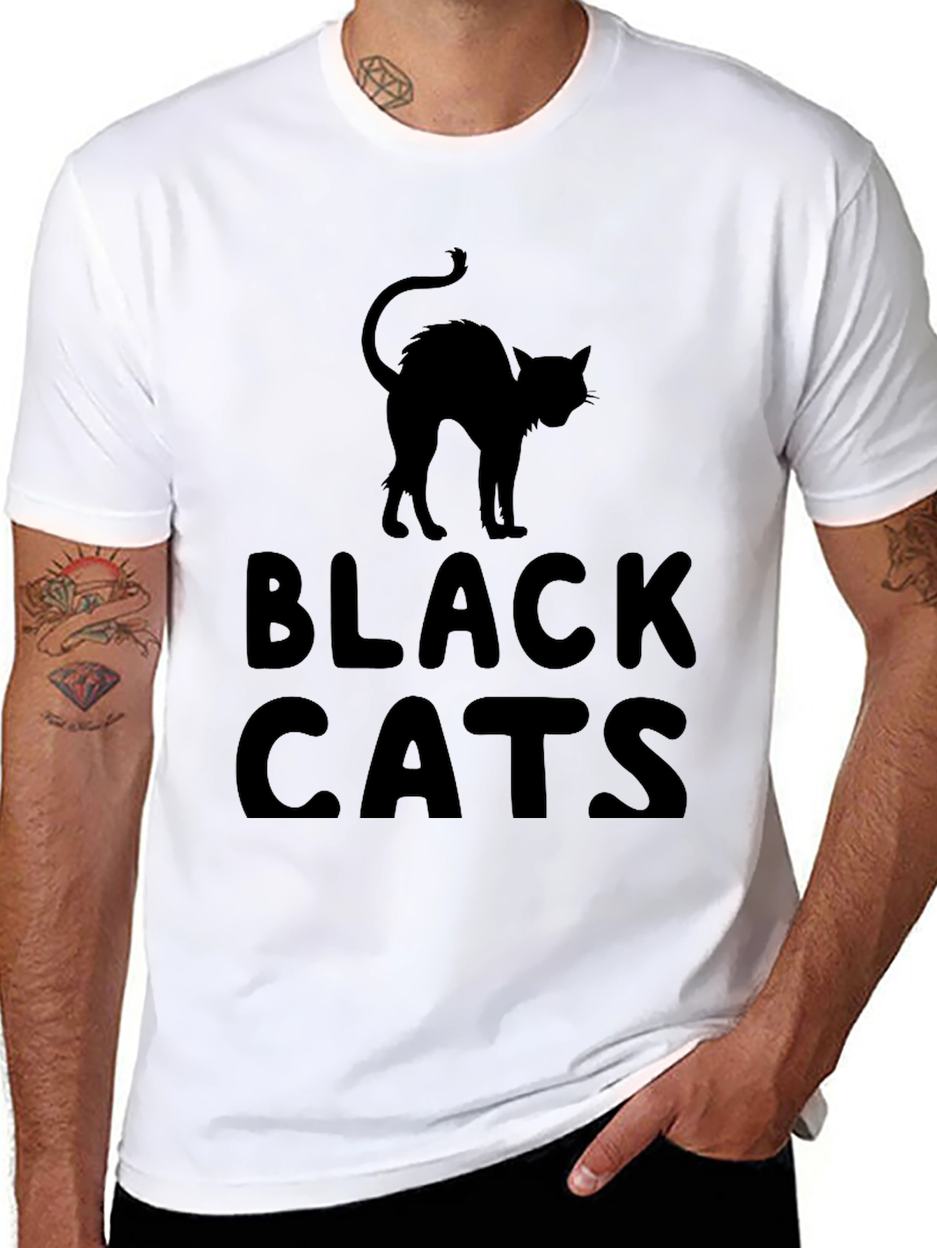 Black Cats T-Shirt - Spooky Season Apparel