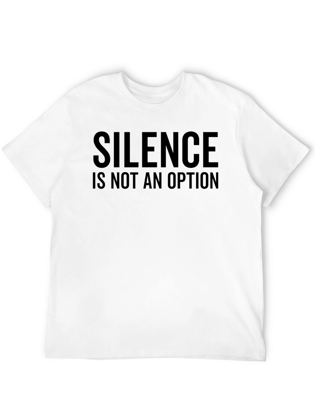 Silence Is Not an Option Black Graphic Tee