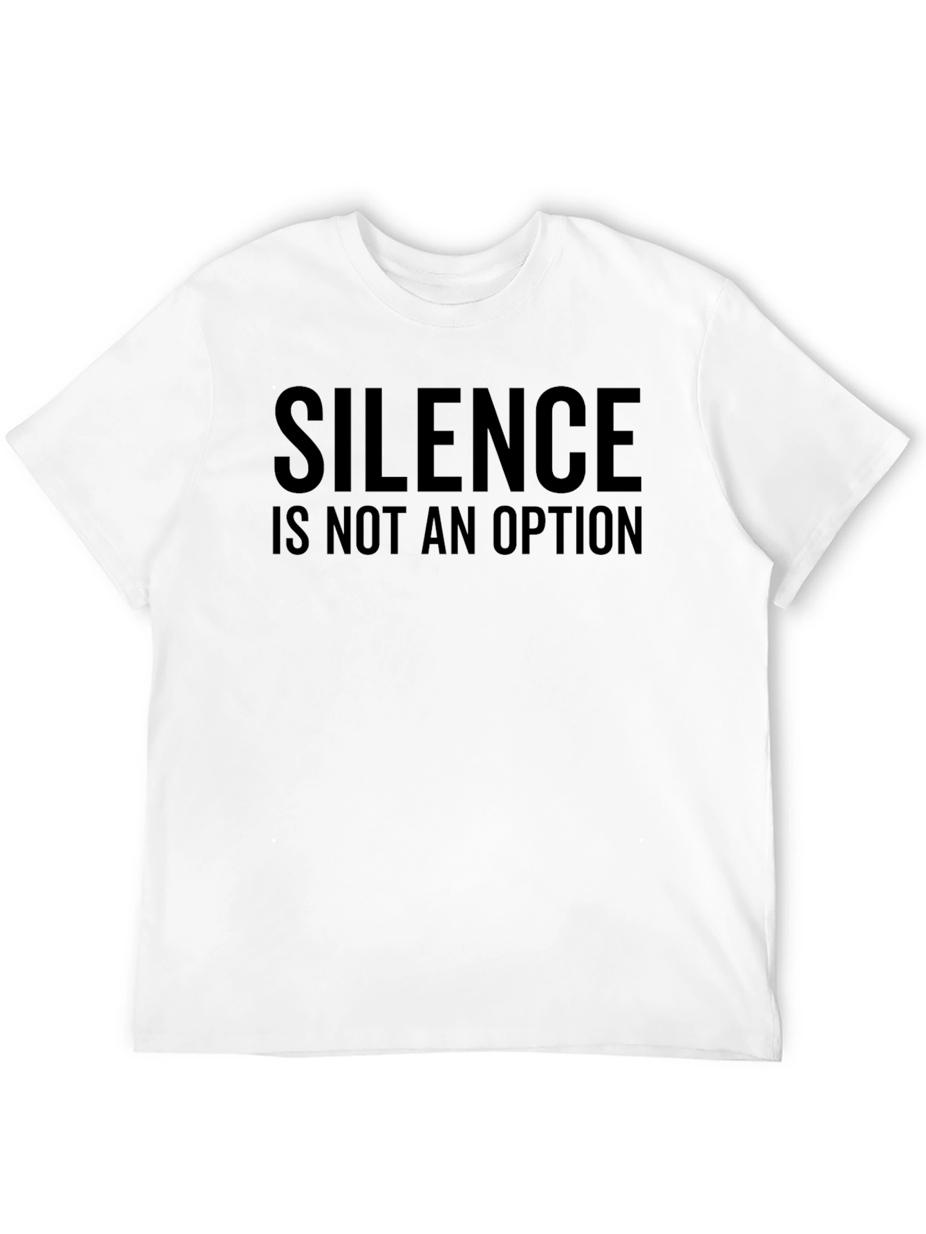 Silence Is Not an Option Black Graphic Tee
