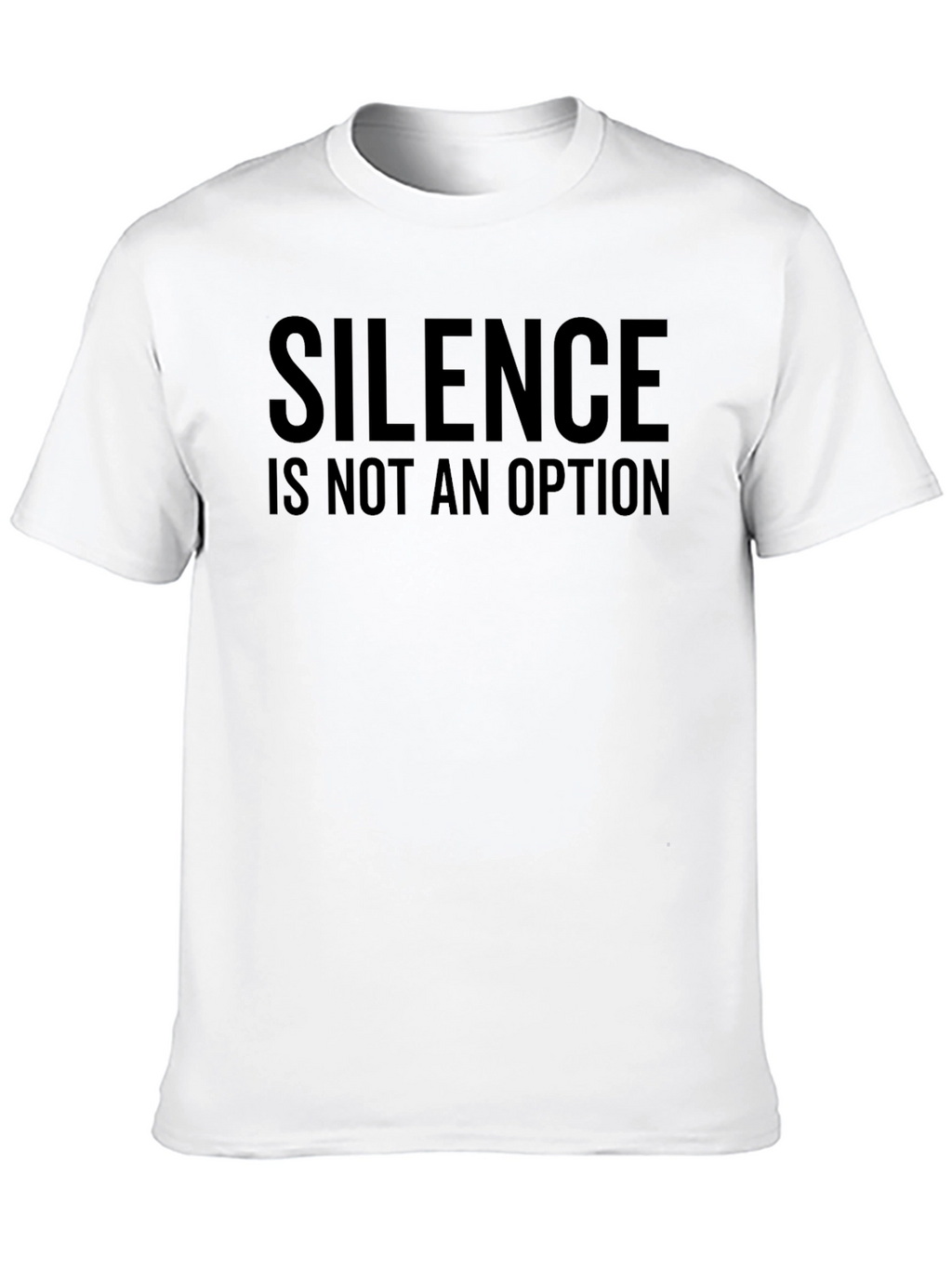 Silence Is Not an Option Black Graphic Tee