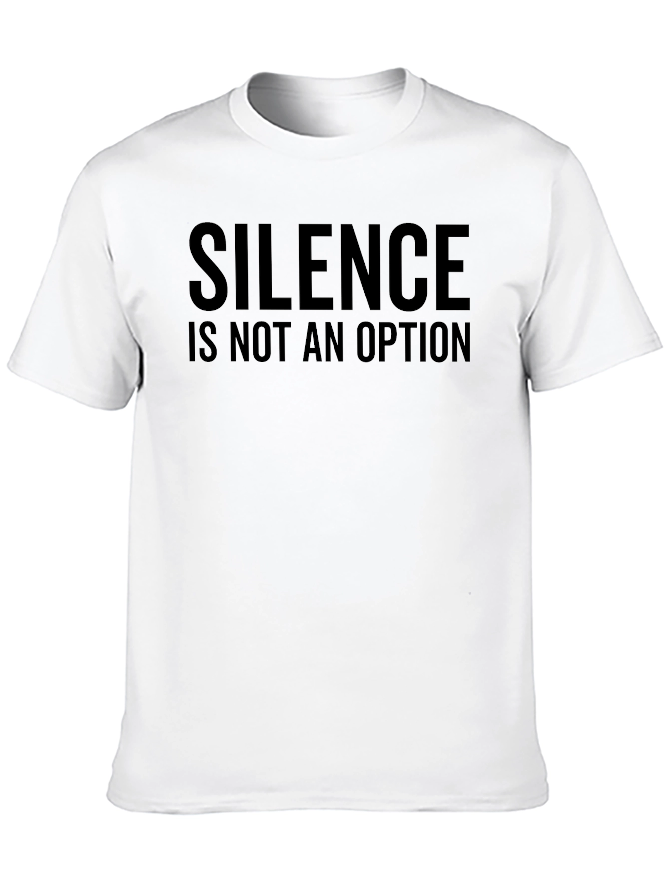 Silence Is Not an Option Black Graphic Tee
