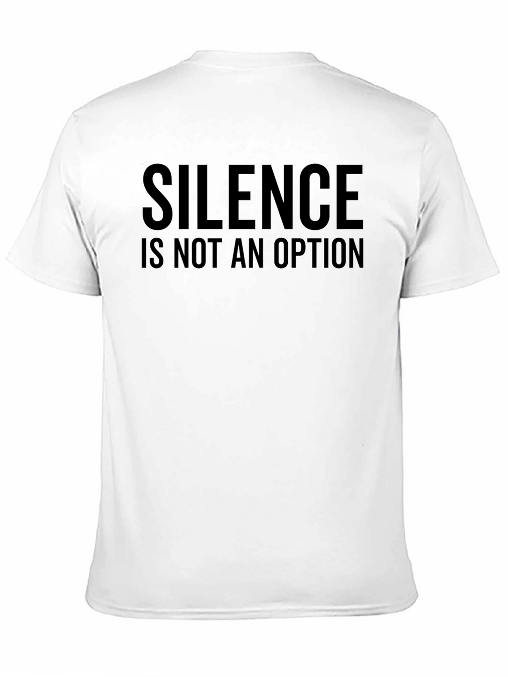 Silence Is Not an Option Black Graphic Tee