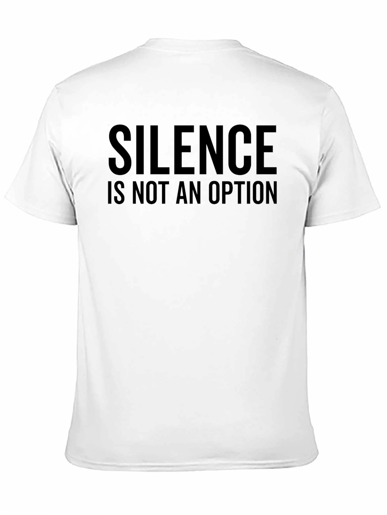 Silence Is Not an Option Black Graphic Tee