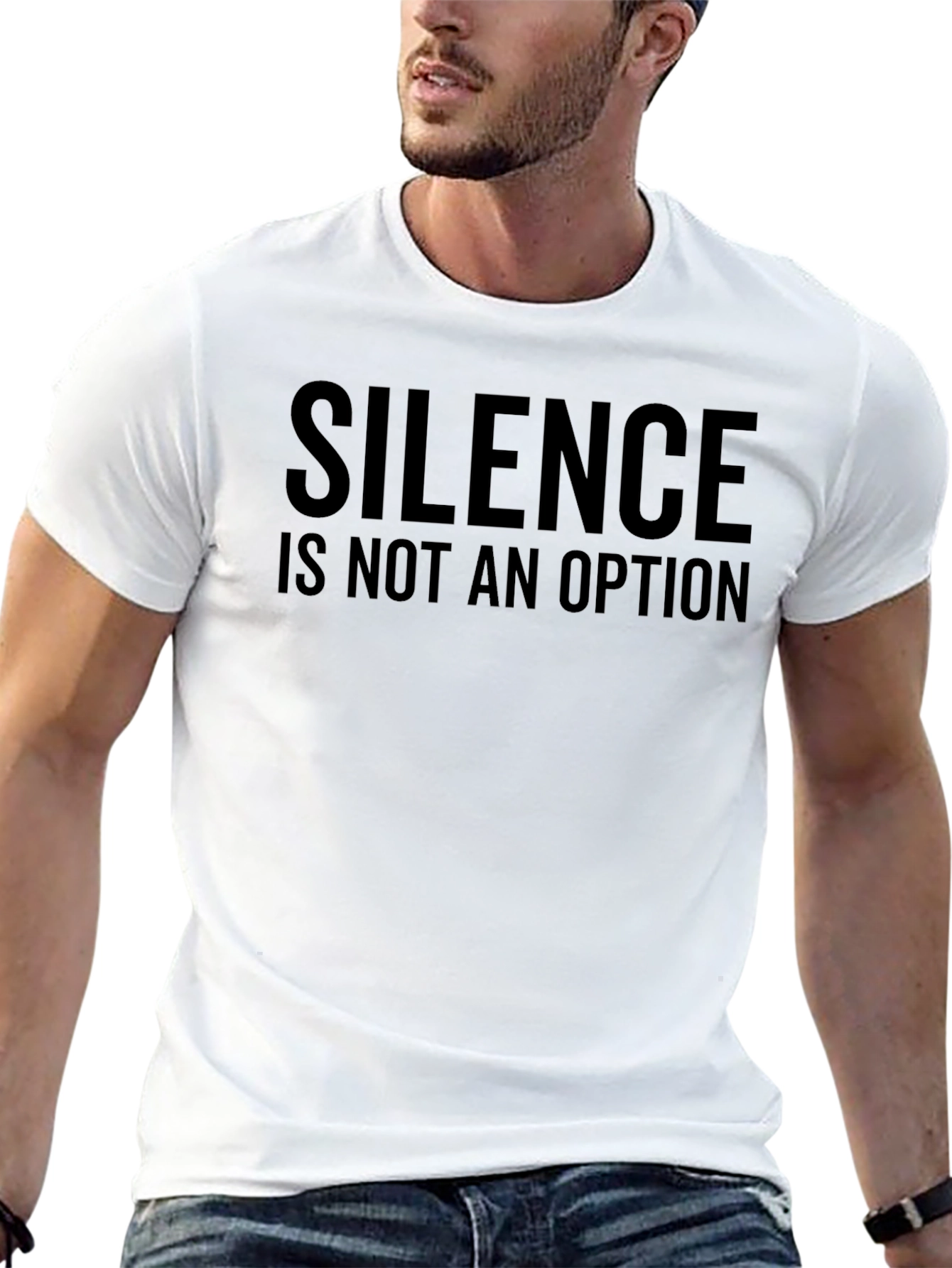 Silence Is Not an Option Black Graphic Tee