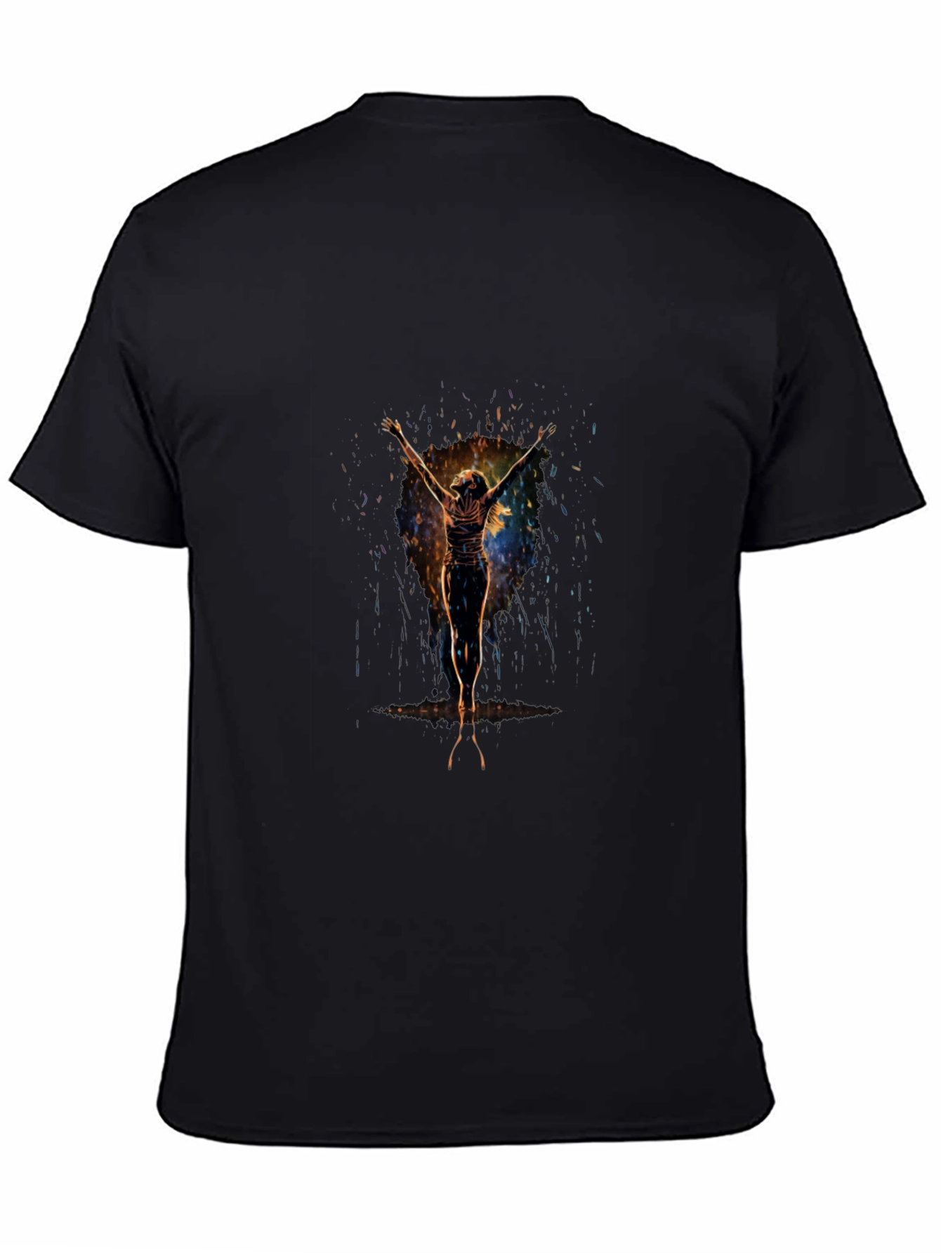 Abstract Figure Black T-Shirt
