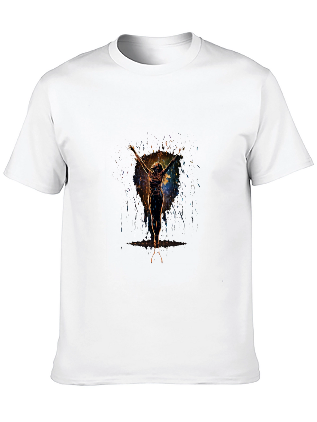Abstract Figure Black T-Shirt