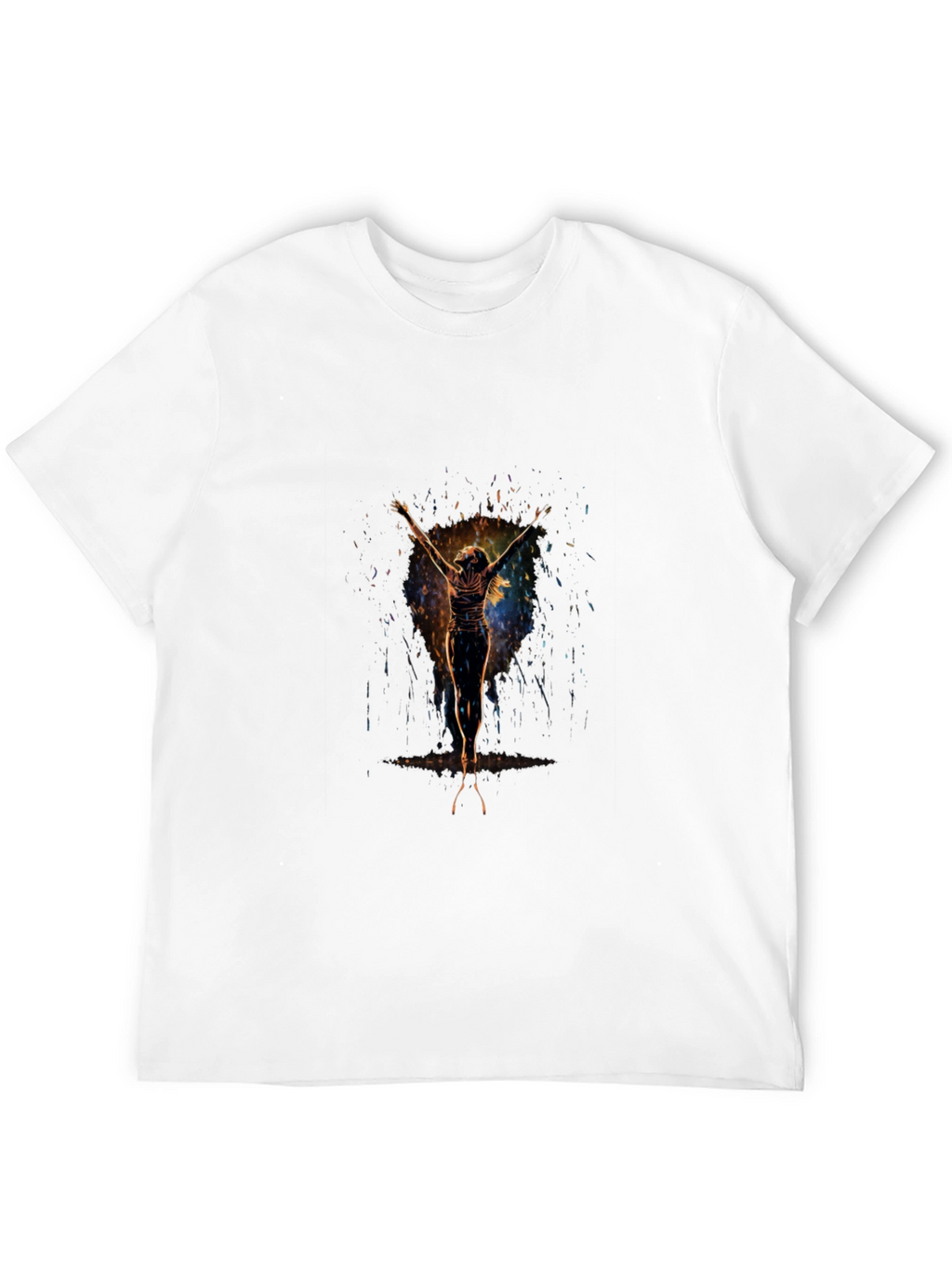 Abstract Figure Black T-Shirt