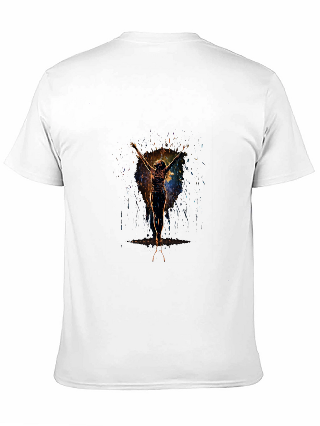 Abstract Figure Black T-Shirt
