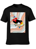 Skater Graphic Tee - Cool Black Shirt