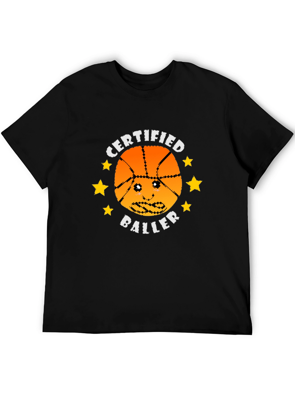 Certified Baller Graphic Tee - Basketball Humor T-Shirt